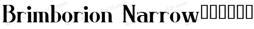 Brimborion Narrow字体转换